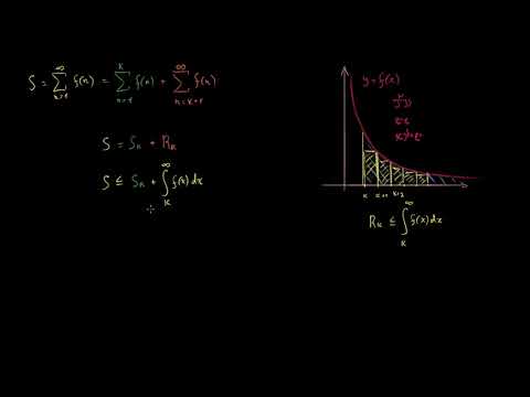 მწკრივის შეფასება ინტეგრალების გამოყენებით