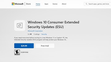 Microsoft Store biedt u nu de mogelijkheid om u in te schrijven voor Windows 10 ESU