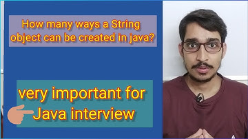 Java interview Question | How to create string object in Java | @theprogrammertrain