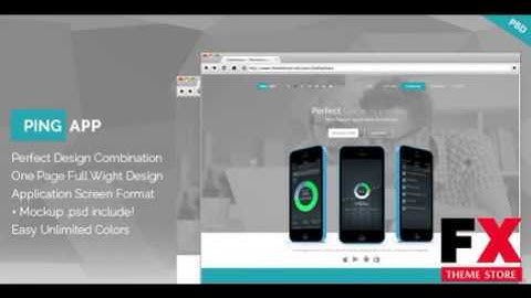 Preview Ping App - One Page App Landing Page TFx
