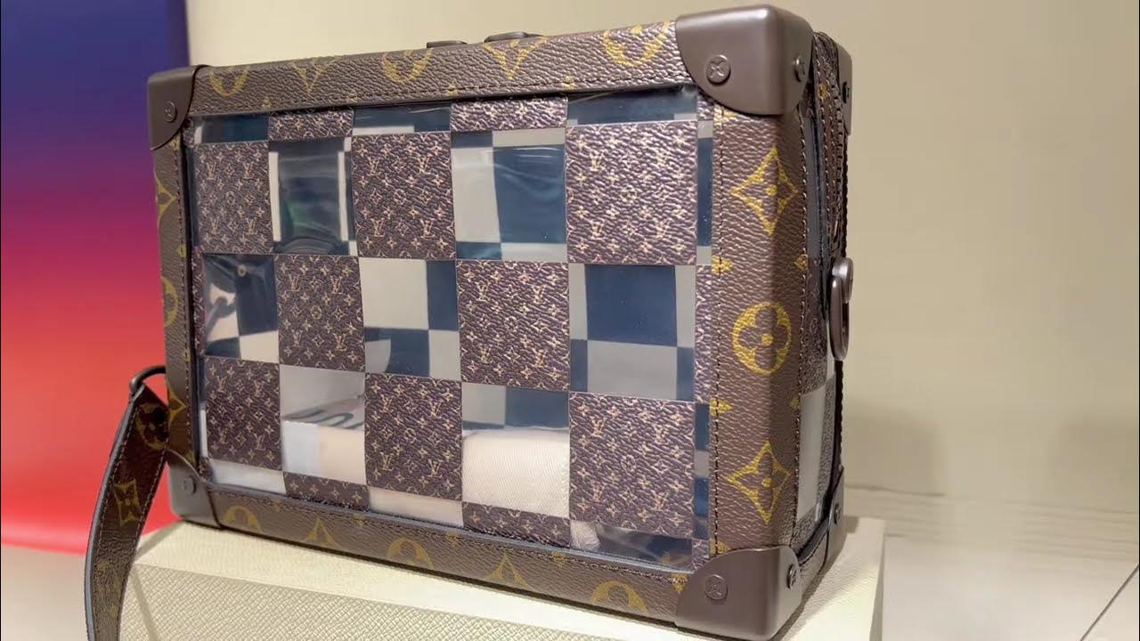 Louis Vuitton Soft Trunk Bag Monogram Chess Coated Canvas and PVC Brown,  Clear