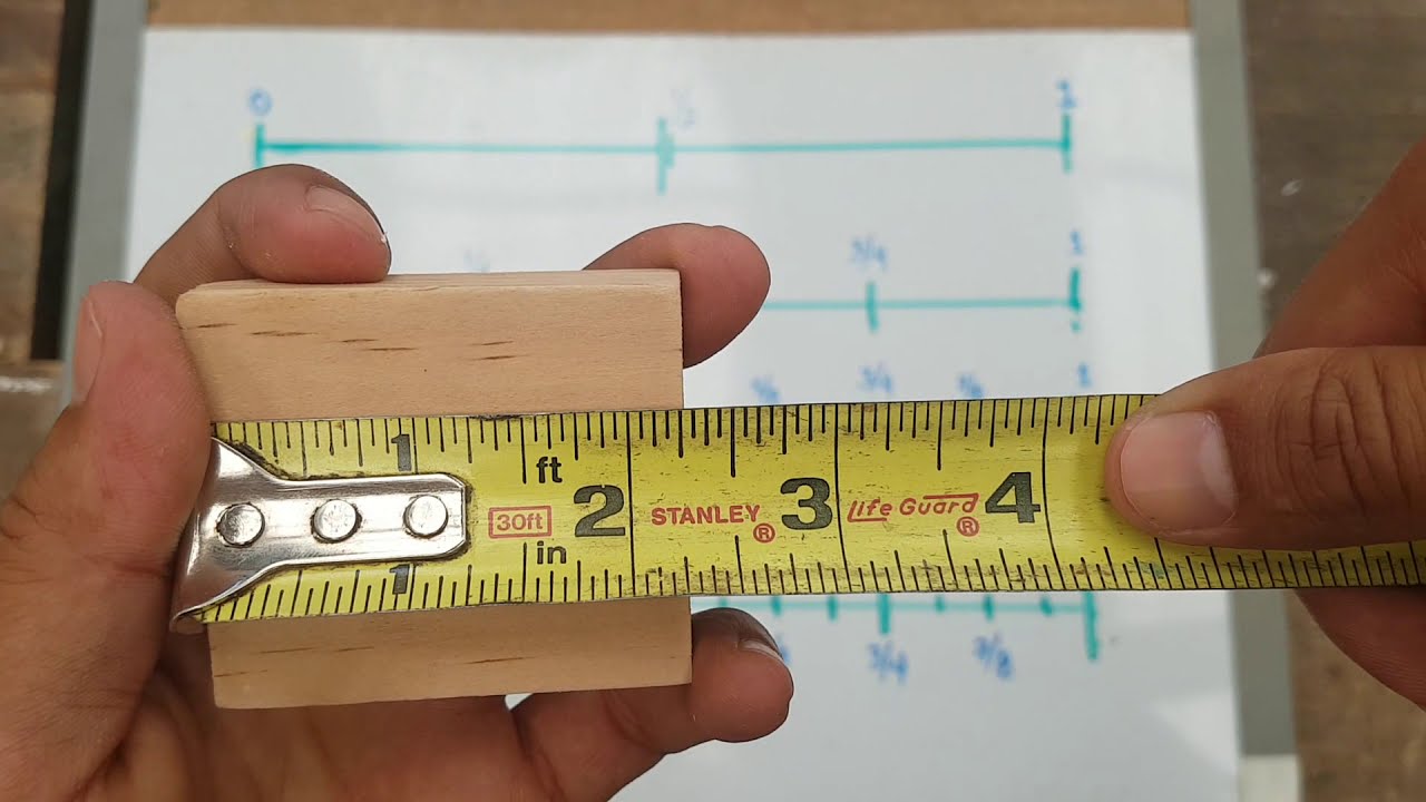 COMO Aprender a Leer 📏 la Cinta Metrica en FRACCIONES/pulgadas/pies /inch/  feet 