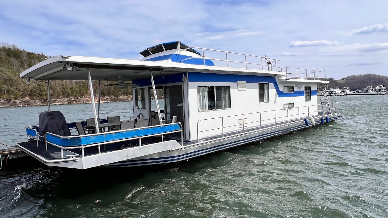 Houseboat For Sale Lake Cumberland 1984 Sumerset 14 x 62 Aluminum YouTube