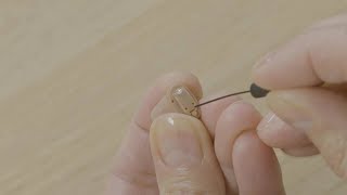 Clean the vent - Completely-In-Canal hearing aid