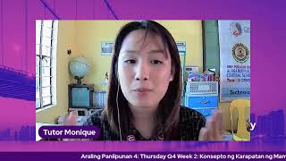 Araling Panlipunan 4  - Thursday Q4 Week 2 #ETUlayLevelUp