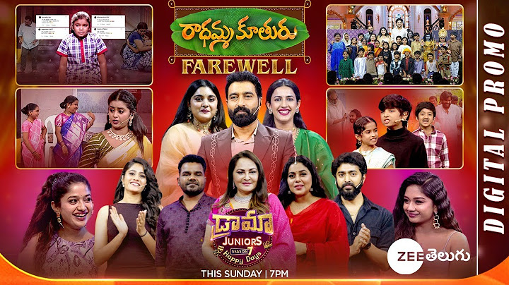 Drama Juniors7- Radhamma Kuthuru Farewell | Episode 8 Full Promo | Sunday@ 7PM | ZeeTelugu