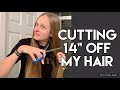 I CUT MY HAIR OFF | 14” Chop for donation