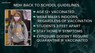 Minnesota health officials recommend students, teachers wear masks at school