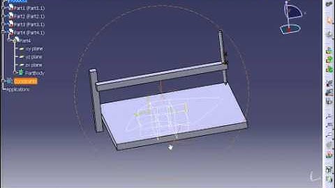 CATIA V5/ DIGITAL MOCKUP/ DMU KINEMATICS/ Point curve joint/ Part - 2
