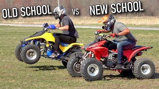 CHEAP QUAD update! 80s Suzuki 250R vs 2000s Honda 450R!