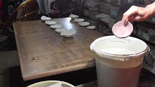 釉薬の施釉・陶芸・皿・食器