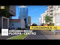 FLORIANÓPOLIS • DRIVING • Dirigindo Brasil【4K 60fps】Floripa • Centro