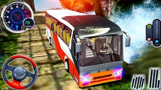 Uphill offroad bus driving simulator 3d - coach bus tourist driver 2024 - android gameplay screenshot 3