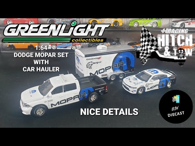 ミニカー Greenlight 1/64 HITCH & TOW Greenlight Hitch & Tow 2016 Chevy Silverado & Trailer Green