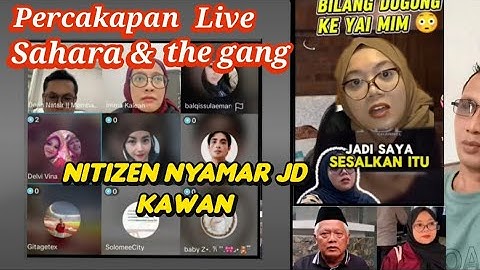 Kasus Sahara vs Yai mim | Bocor Rencana Sahara dn kawan kawan