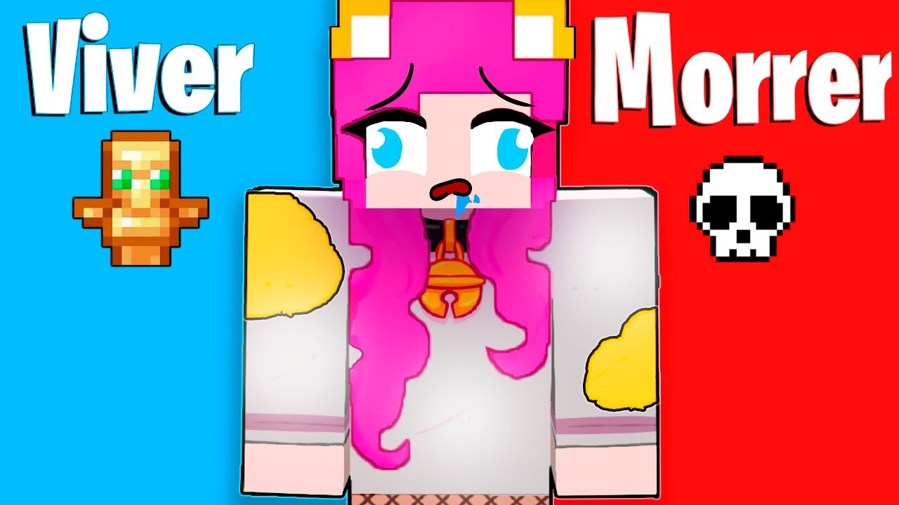 Minecraft mas.. O QUE VOCÊ PREFERE? 🤔🟦🟥 - Miauzinha e Jaum