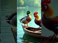 hen cat& duck