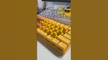 QUACKboard - Lucifer Duck Keyboard with 46 ducks #keyboard