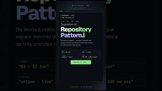Aprenda Repository Pattern do jeito certo em 2 dias #php #designpatterns