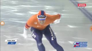 Д.Юсков &amp; К. Вервай 1500 м. 3 этап КМ (Калгари, Канада)