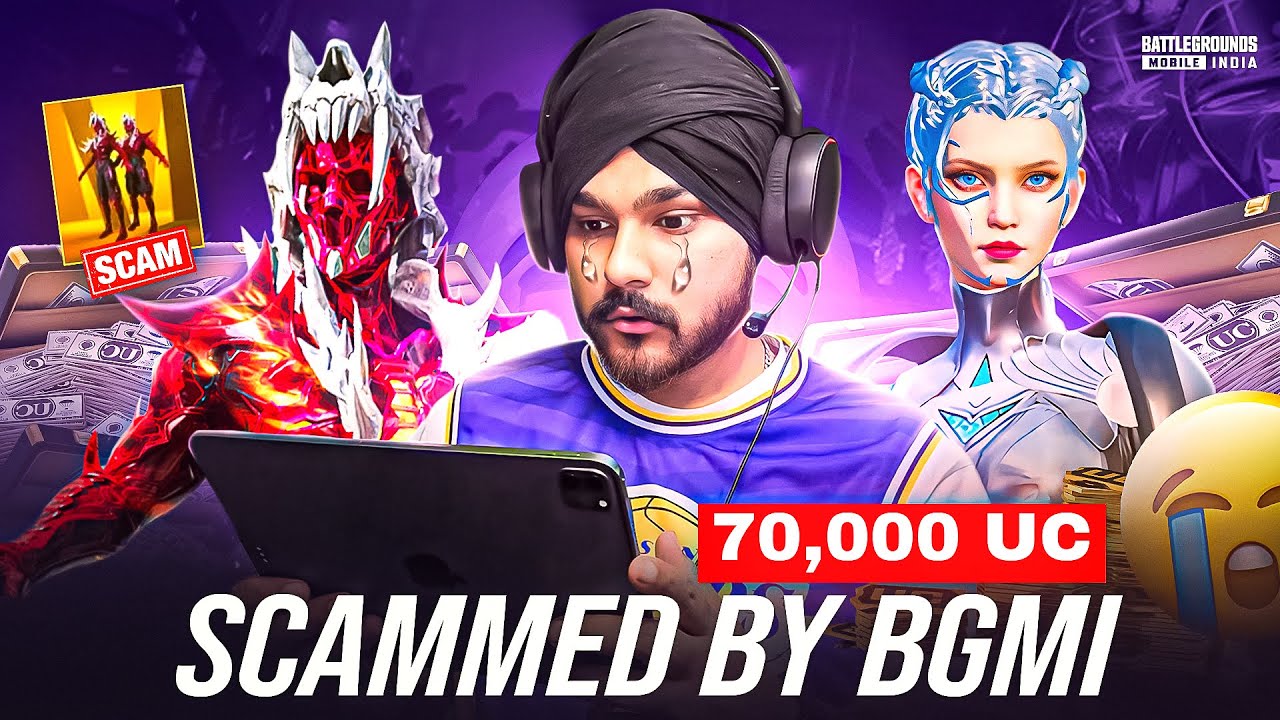 $70,000 UC BIGGEST CRATE OPENING SCAM BY BGMI 😭 ft . SAD ENDING