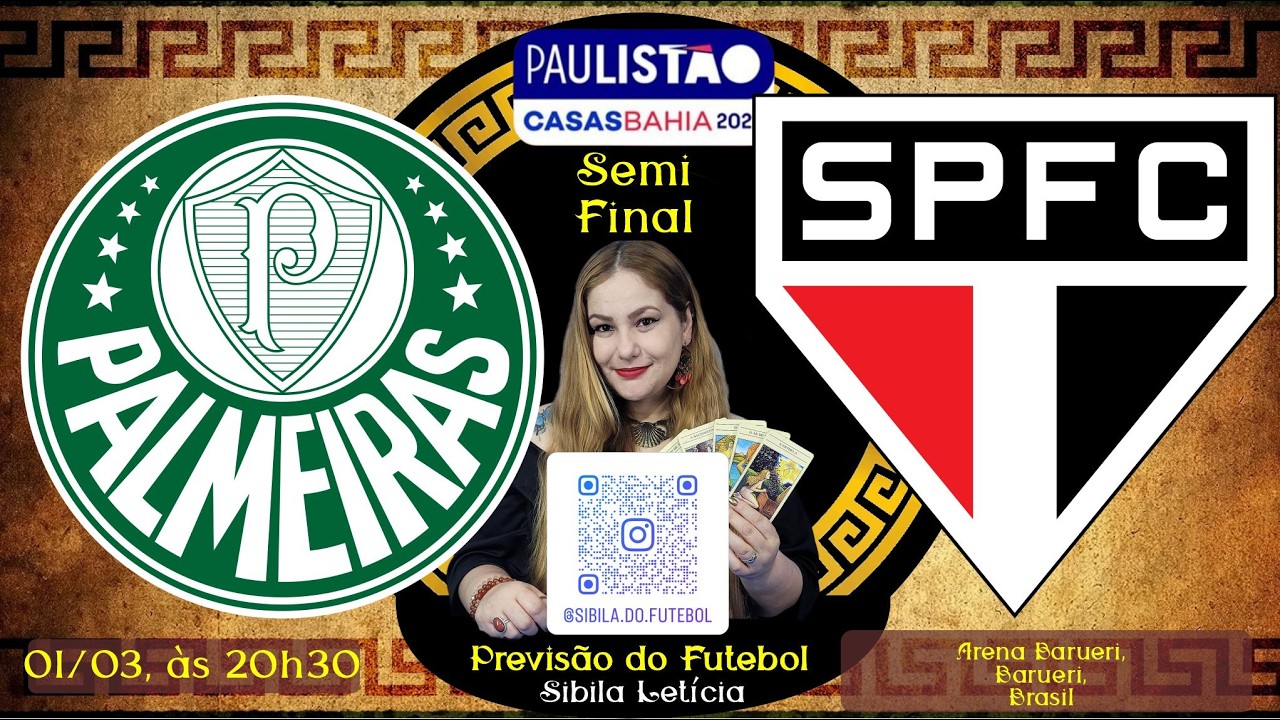 Previsão do Futebol - PAULISTÃO SEMI-FINAL - Jogo entre Palmeiras e São Paulo