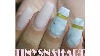 Marble Effect Nails | Pinterest Inspired