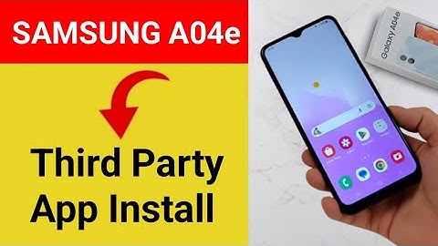How to install unknown apps Samsung galaxy A04e, install APK, third party app install kaise karen