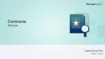Contracts Management in SupportCenter Plus