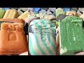 Cutting very old, very dry soaps/ASMR Soap Carving (NO TALKING)/ Режу много винтажного, сухого мыла