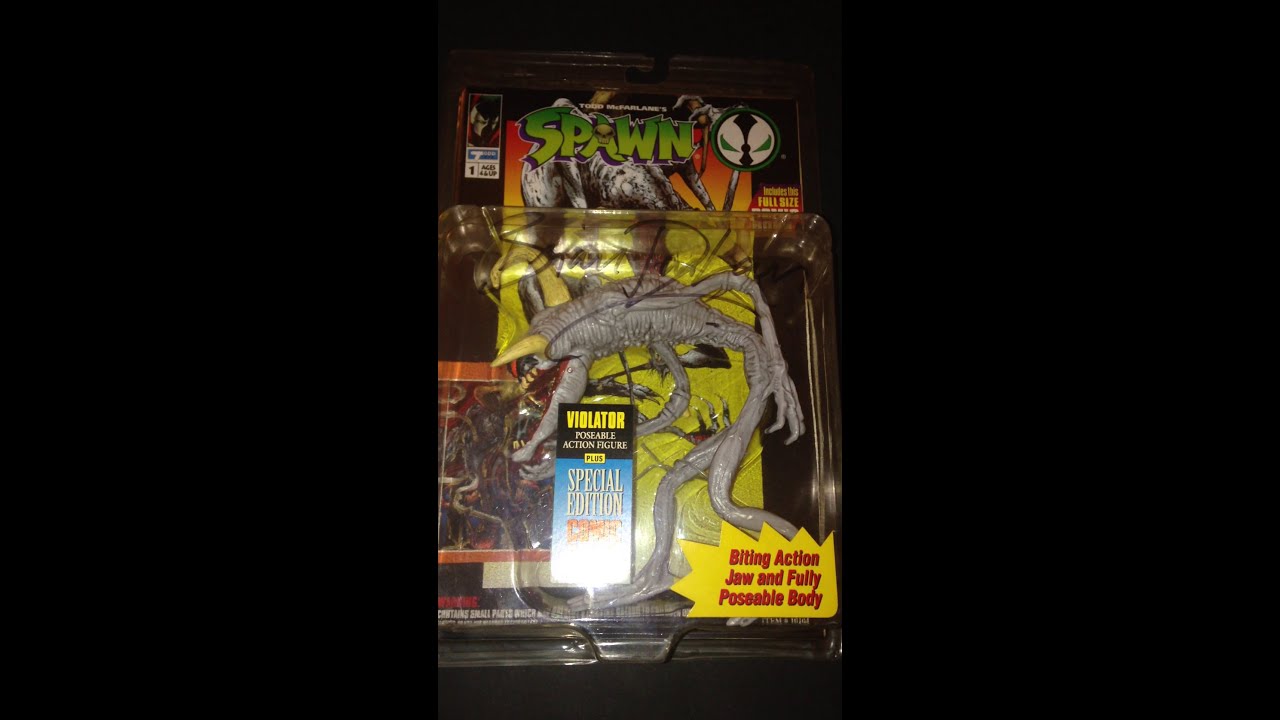 Spawn 1994 Vintage Violator Action Figure Todd Toys Signed by Brian Denham