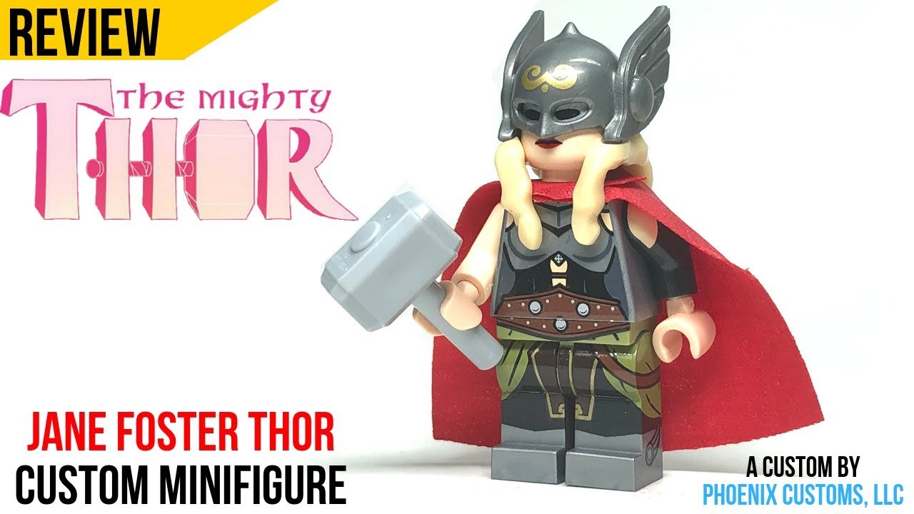 █ Buy 2 Get 1 Free █ Lady Thor Custom Mini Figure Minifigs Bricks WM6024 466 