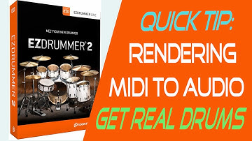 How to Render Midi to Audio in EZ DRUMMER 2 and Studio One v4.