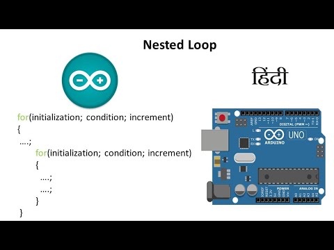 Nested Loop for in for loop in Arduino IDE Hindi - YouTube