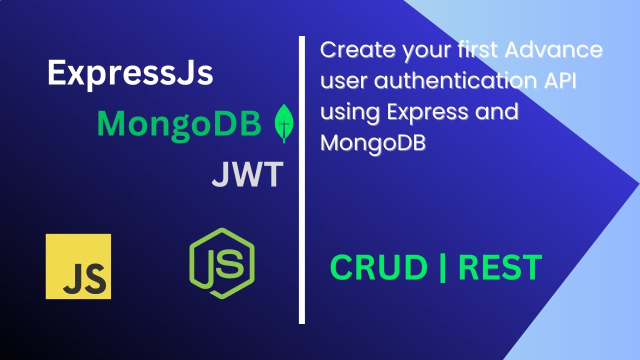 How to build your first user authentication using express and mongoDB ...