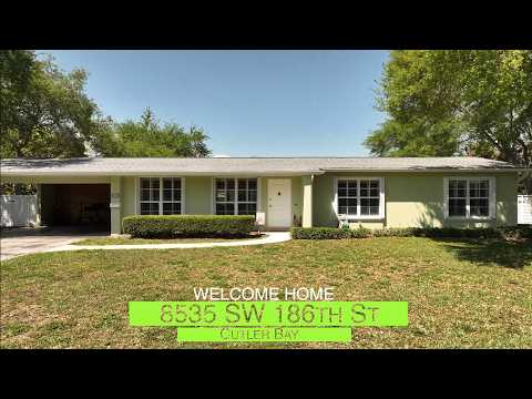 8535 SW 186th St, Cutler Bay, FL home video tour