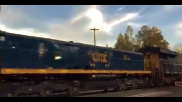 Ex ALCO  MT6 Slug on CSX Freight Train