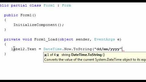 C# code hiển thị ngày giờ hệ thống. code c# write date time