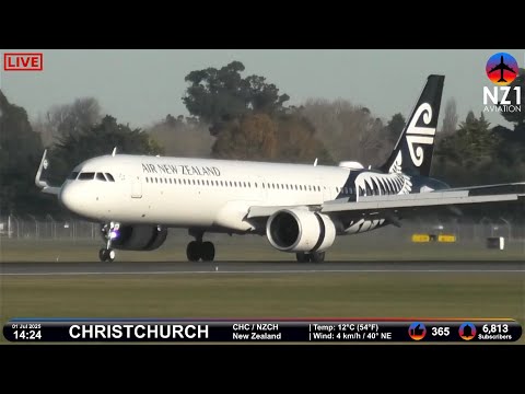 🔴 LIVE Planespotting | Christchurch Airport - New Zealand - 01 Jul 2025 ✈️