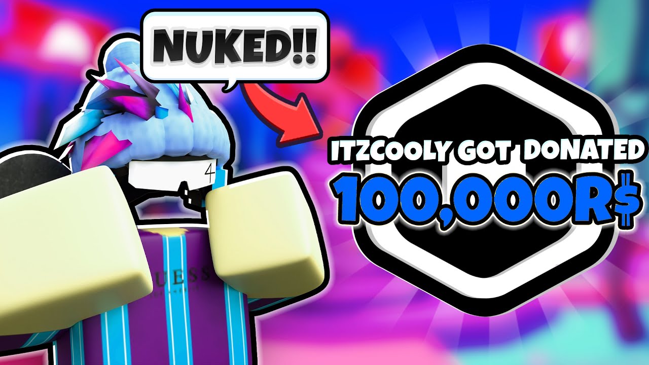 😲I GOT NUKED + $5,000 ROBUX GIVEAWAY... (Roblox Pls Donate) - YouTube