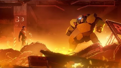 Dispatch - Mecha Man vs Flambae Fight Scene (All Choices)