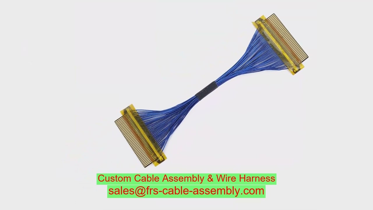 Fep Jacket Micro Coaxial Cable For Robotics Wire Panel Connector Hinge Awg-38 Micro-Coax Odm