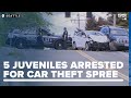 Seattle police arrest 5 juveniles after car theft spree ends in high-speed chase