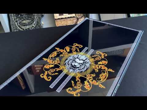 Нарди зі скла, "Versace", 61×27×5см, арт.250097, видео 1