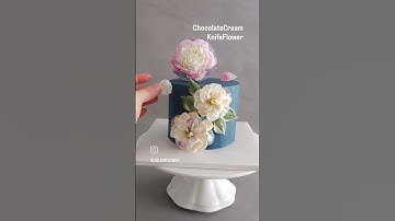 #chocolatecream#knifeflower#buttercream#buttercreamflower#cakeart#cakedecorating#cakedesign