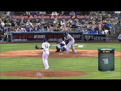 2013/08/13 Belisario strikes out Lagares