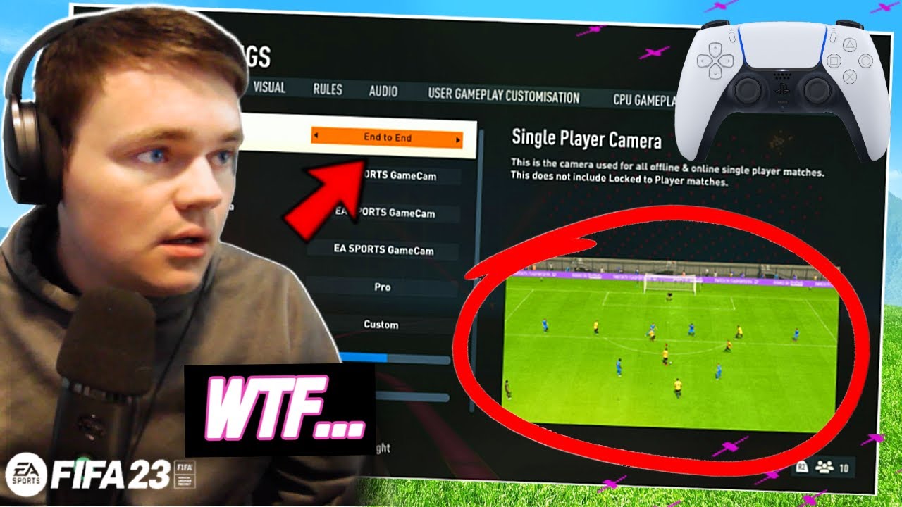 I Used The WORST Camera Settings On FIFA 23.. (and they were actually good?)