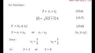 AMP015B LS Coupling, Symmetry Arguments, Micro State Table, Atomic Molecular Physics Course 