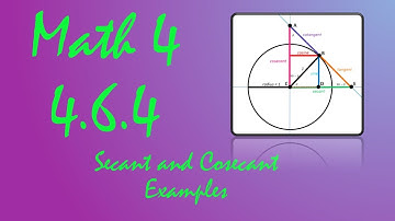 Math 4 - 4.6.4 - Secant and Cosecant Examples