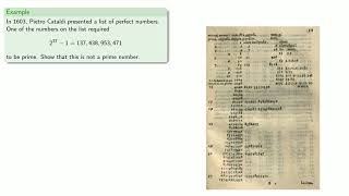 Fermat and Perfect Numbers (original version)